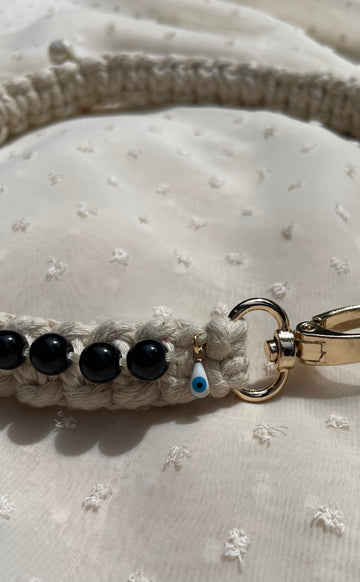 Pet collar "GEORGES" Black Onyx